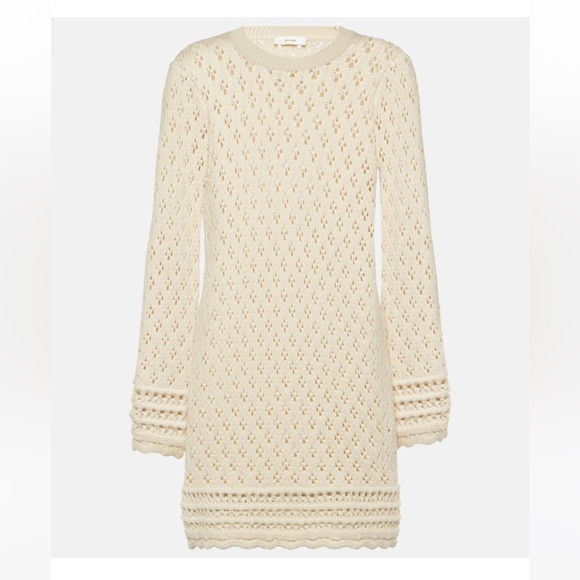 FRAME Crochet Shift Mini Dress - Picture 3 of 5